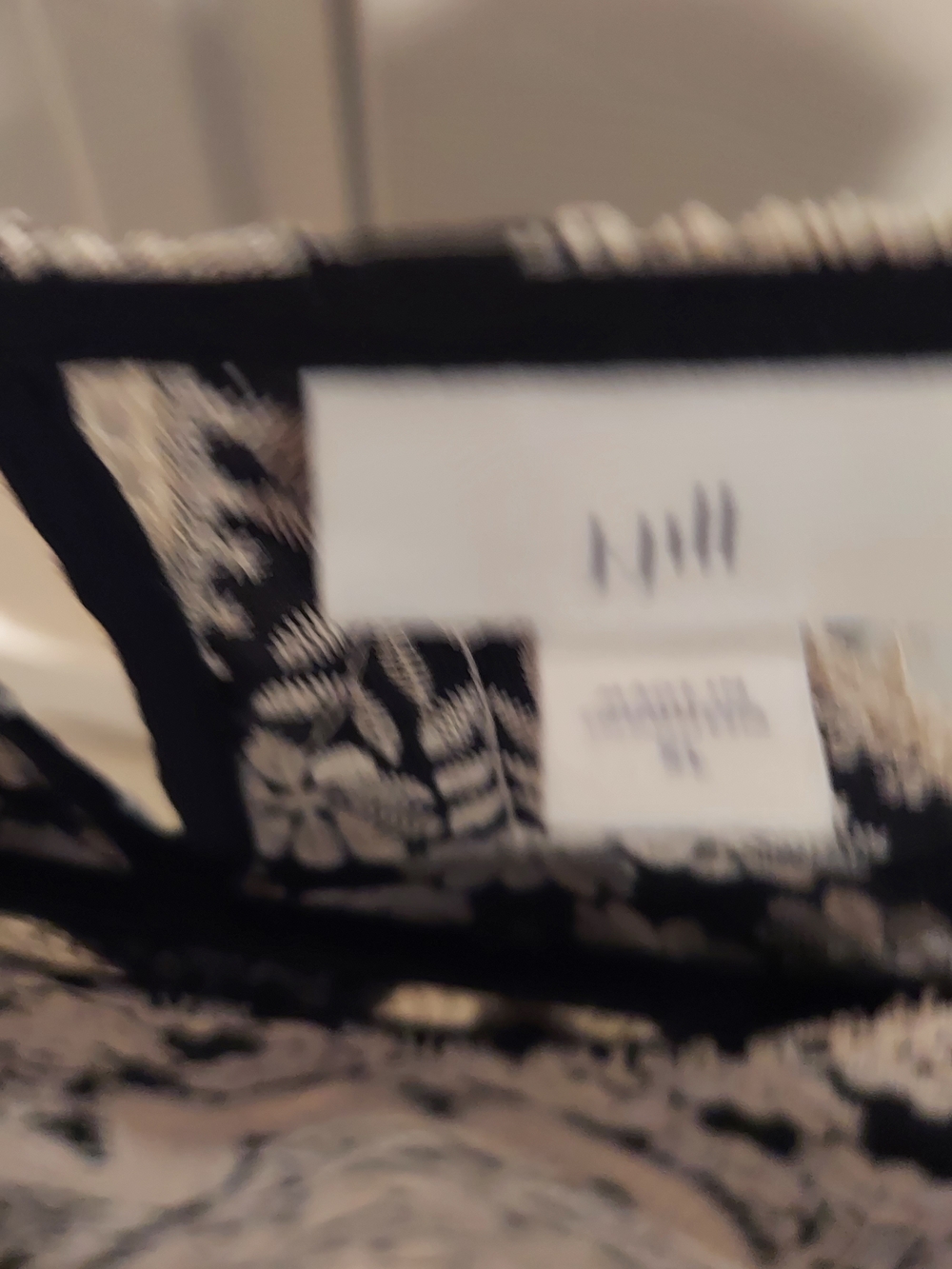 J. Jill Black and Cream Floral Print Blouse